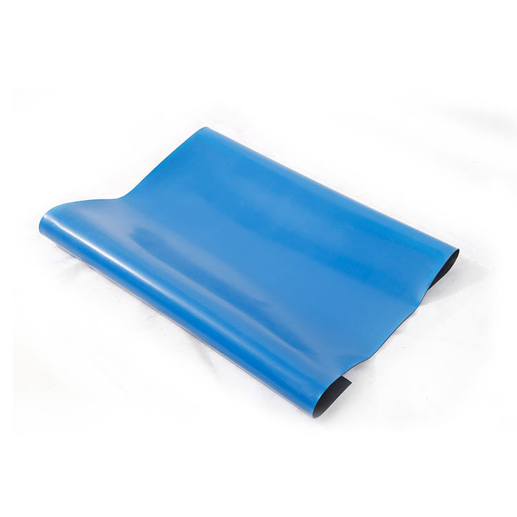 Alfombrilla Esd antiestática azul de 2 capas